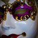 Venetian Mask with Gold Detailing